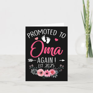 Promoted To Oma Again Est 2025 Mothers Day Card