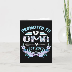 Promoted To Oma Est 2025 Mothers Day New Oma Card