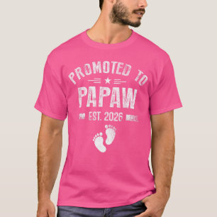 Promoted to Papaw again est 2026 Pregnancy Announc T-Shirt