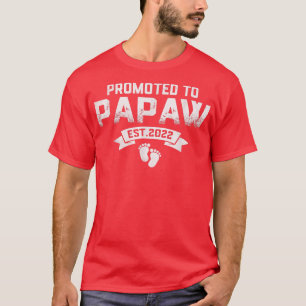 Promoted To Papaw Est 2022 Fathers Day For New Pap T-Shirt