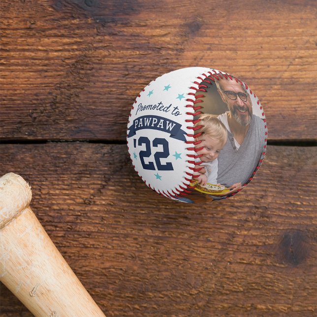 Promoted to Pawpaw | New Grandfather Photo Baseball (Creator Uploaded)