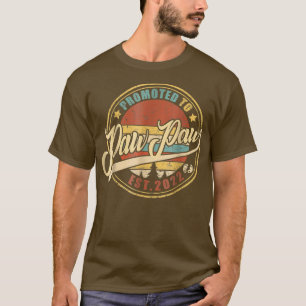 Promoted To Pawpaw Retro Gender Reveal Mother's Da T-Shirt