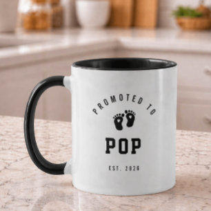 Promoted to Pop Mug New Grandpa Gift