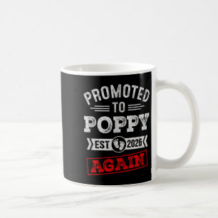 Promoted To Poppy Again 2026 Pregnancy Announcemen Coffee Mug