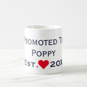 Promoted To Poppy Navy & Red Mug