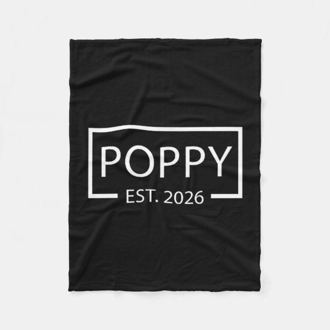 Promoted To Ppy Est 2026 Baby Announcement Cket  Fleece Blanket (Front)