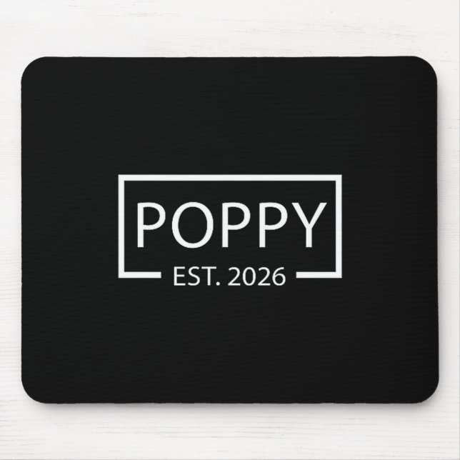 Promoted To Ppy Est 2026 Baby Announcement Cket  Mouse Mat (Front)
