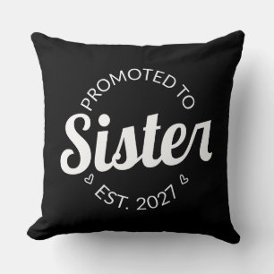 Promoted To Sister Est 2027 Big Sister I Cushion