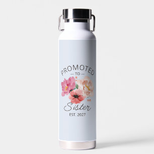 Promoted To Sister Est 2027 Big Sister VI Water Bottle