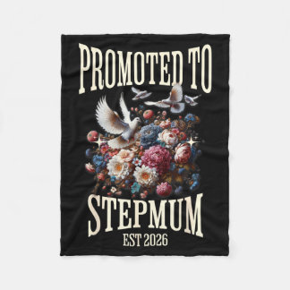 Promoted to stepmum est 2026 pregnancy reveal new fleece blanket