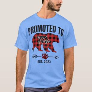 Promoted To Tio 2023 - Red Plaid Pajama Buffalo Be T-Shirt