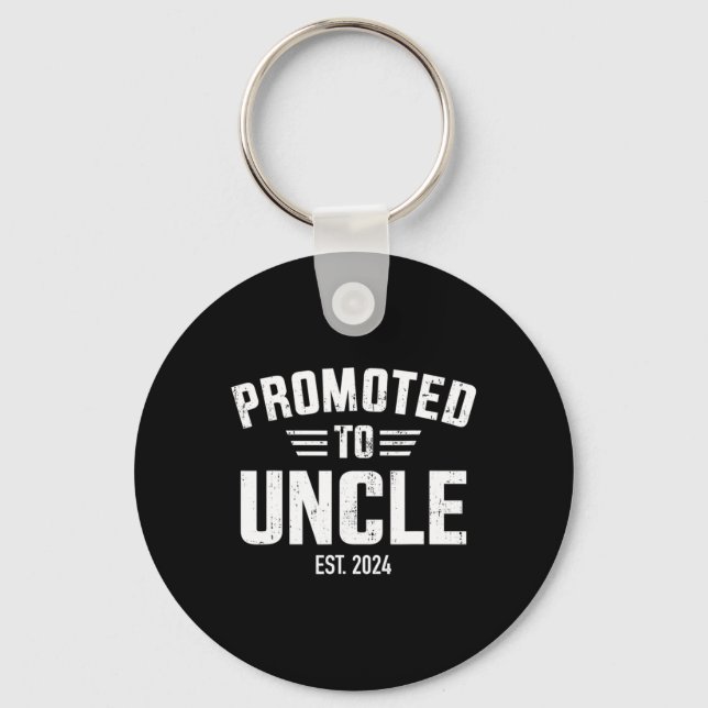 Promoted to uncle 2024 key ring (Front)
