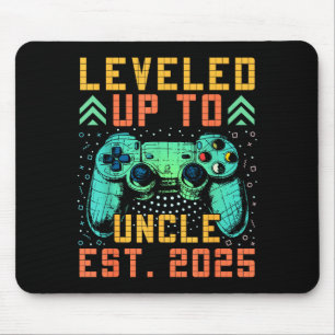 Promoted To Uncle 2025 Leveled Up To Uncle Est 202 Mouse Mat