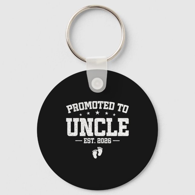 Promoted To Uncle 2026 Soon To Be Uncle Fathers Da Key Ring (Front)
