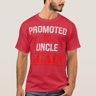 Promoted To Uncle Again Gender Reveal Pregnant Mot T-Shirt