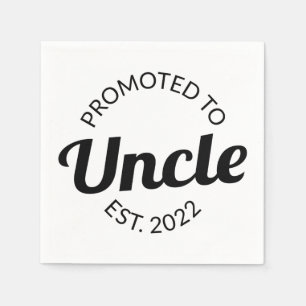 Promoted To Uncle Est. 2022 I Napkin