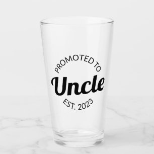 Promoted To Uncle Est. 2023 I Glass