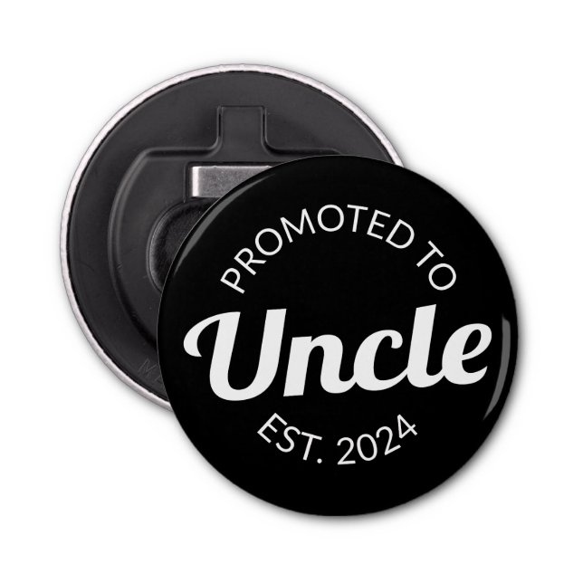 Promoted To Uncle Est. 2024 I Bottle Opener (Front)