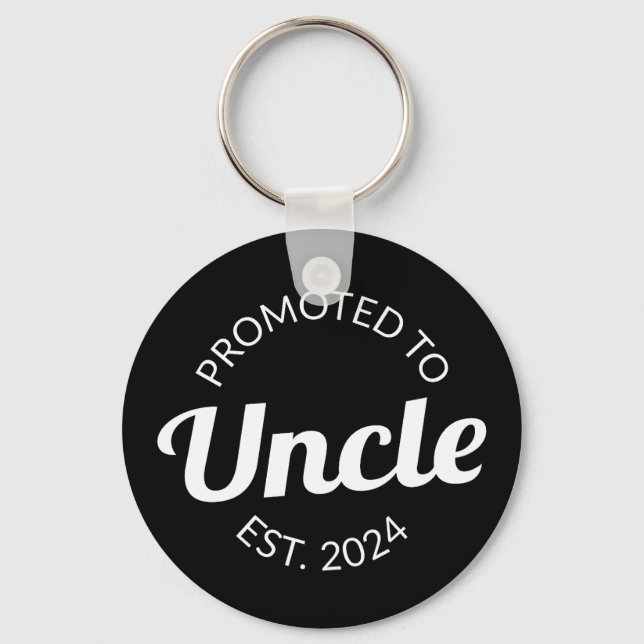 Promoted To Uncle Est. 2024 I Key Ring (Front)