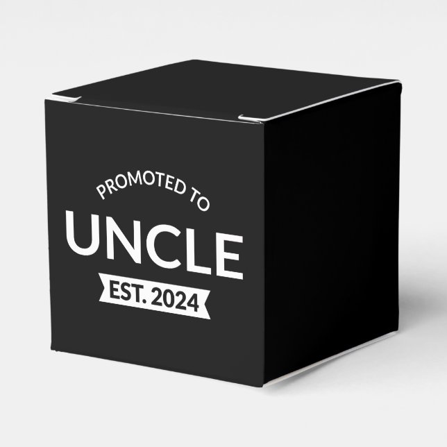 Promoted To Uncle Est. 2024 II Favour Box (Front Side)