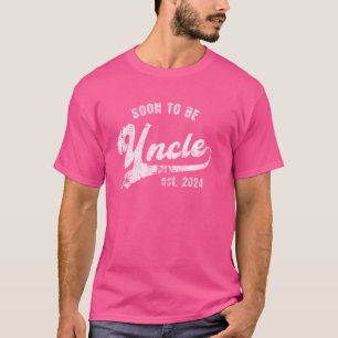 Promoted To Uncle Est. 2024 Retro Soon to be New D T-Shirt