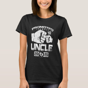 Promoted To Uncle EST. 2025 Funny Soon To Be Uncle T-Shirt