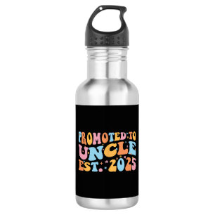 Promoted To Uncle Est. 2025 III 532 Ml Water Bottle