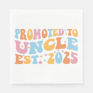 Promoted To Uncle Est. 2025 III Napkin