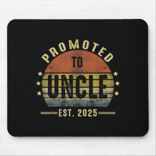 Promoted To Uncle Est 2025 New Uncle Fathers Day F Mouse Mat