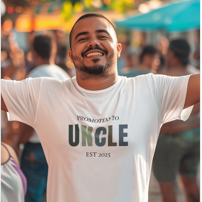 Promoted to Uncle EST 2025 | New Uncle T-Shirt (Creator Uploaded)