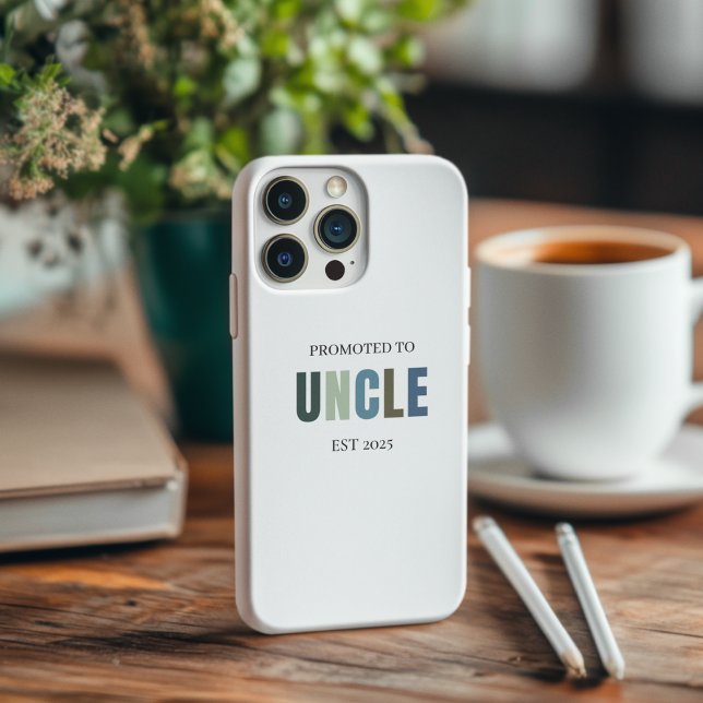 Promoted to Uncle EST 2025 | Personalised  Case-Mate iPhone Case (Creator Uploaded)