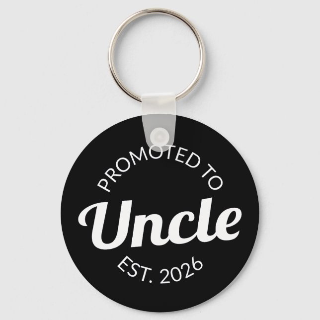 Promoted To Uncle Est. 2026 I Key Ring (Front)