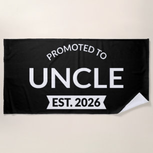 Promoted To Uncle Est. 2026 II Beach Towel