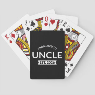 Promoted To Uncle Est. 2026 II Playing Cards