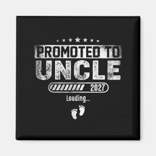 Promoted to Uncle est 2027 Baby Announcement for Magnet