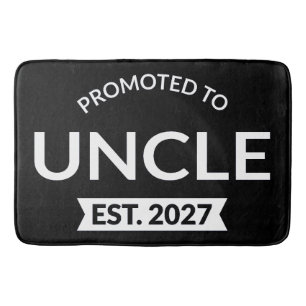 Promoted To Uncle Est 2027 New Uncle II Bath Mat