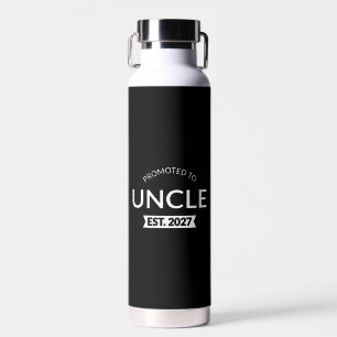 Promoted To Uncle Est 2027 New Uncle II Water Bottle