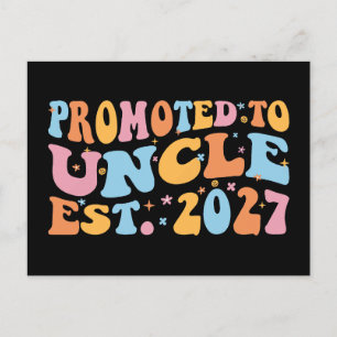 Promoted To Uncle Est 2027 New Uncle Postcard