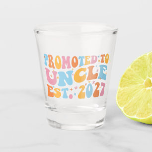 Promoted To Uncle Est 2027 New Uncle Shot Glass