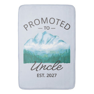 Promoted To Uncle Est 2027 New Uncle VI Bath Mat