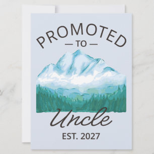 Promoted To Uncle Est 2027 New Uncle VI Invitation