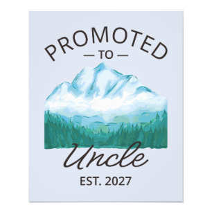 Promoted To Uncle Est 2027 New Uncle VI Photo Print