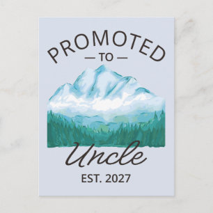 Promoted To Uncle Est 2027 New Uncle VI Postcard