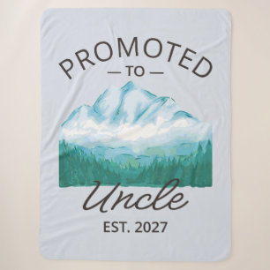 Promoted To Uncle Est 2027 New Uncle VI Sherpa Blanket