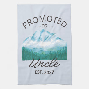 Promoted To Uncle Est 2027 New Uncle VI Tea Towel