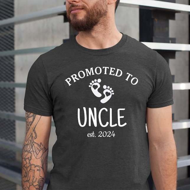 Promoted to Uncle / First Time New Baby Uncle  T-Shirt (Promoted to Uncle / First Time New Baby Uncle T-Shirt)