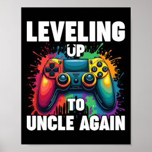 Promoted To Uncle Gender Reveal Leveling Up To Unc Poster