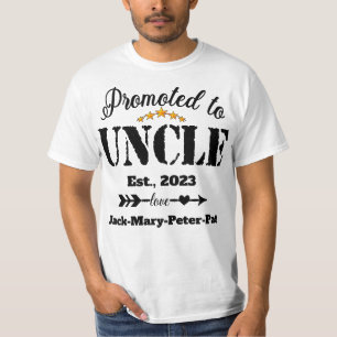 Promoted To Uncle Levelled Up To Uncle Cool Guncle T-Shirt