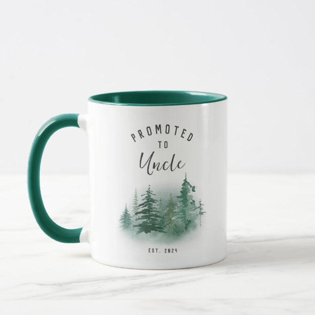 Promoted To Uncle Year Est. Mug (Left)