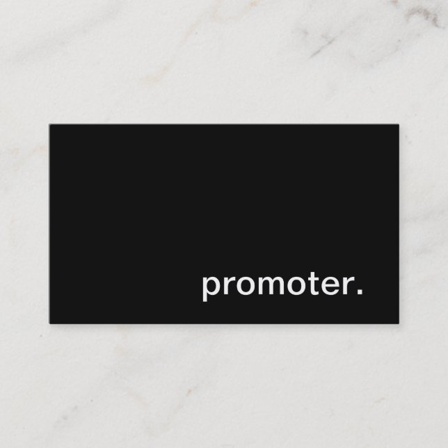 Promoter Business Card (Front)